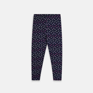 ZEEM - Kids 'Navy' Hearts Printed Cotton Legging ZM317