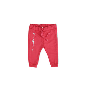 Z.A.R.A - Kids 'Pink' Side My Friend Print Terry Trousers ZB1197