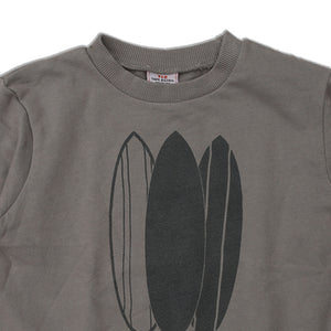 TAPE.A.LOEIL - Kids 'Grey' Long Sleeves Round Neck Terry Sweatshirt TO1108